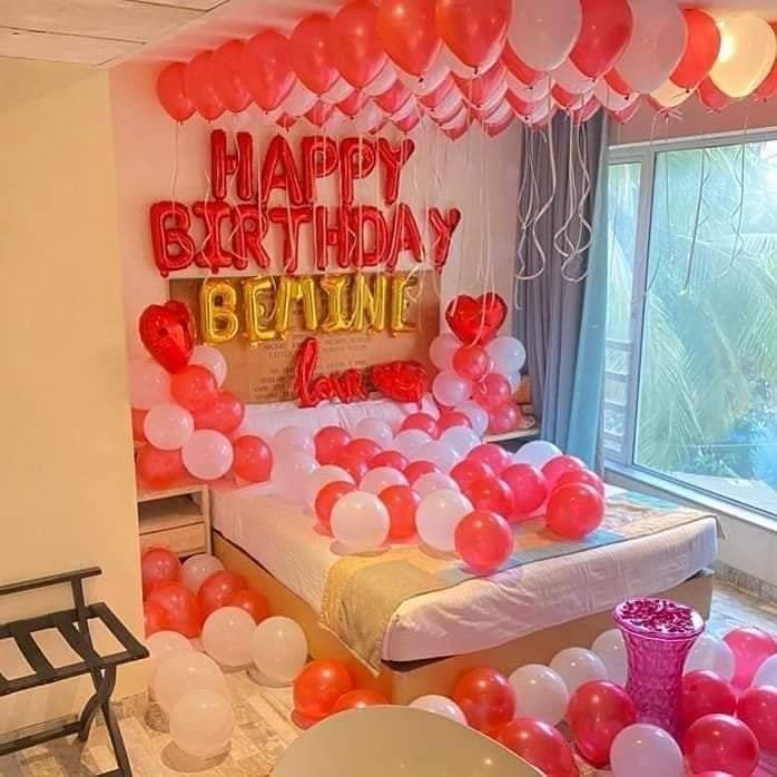 Helium balloon decoration
